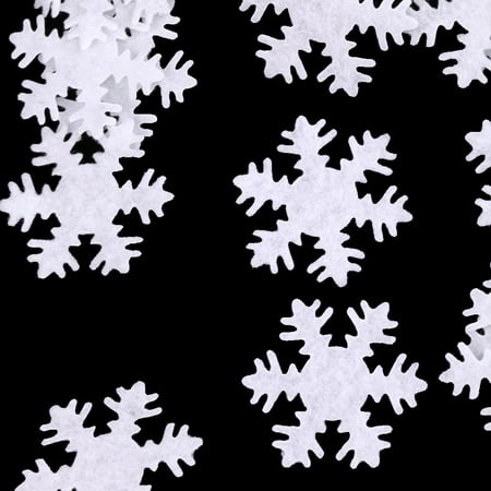 50pcs Non-woven Fabric Felt Xmas Snowflake Patches for Garment Cloth Decor